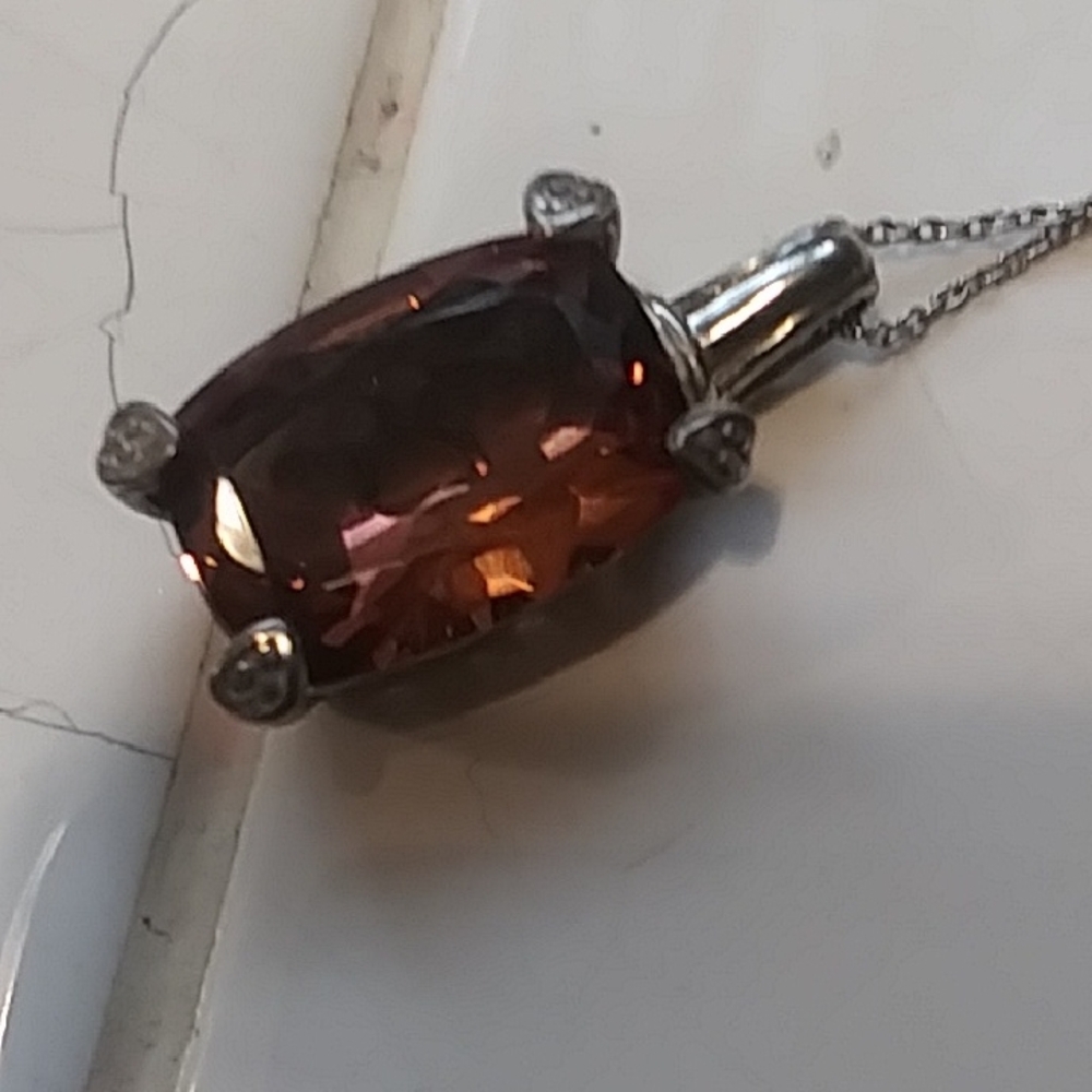 Sterling Silver Alexite Pendant with Black Cord Necklace